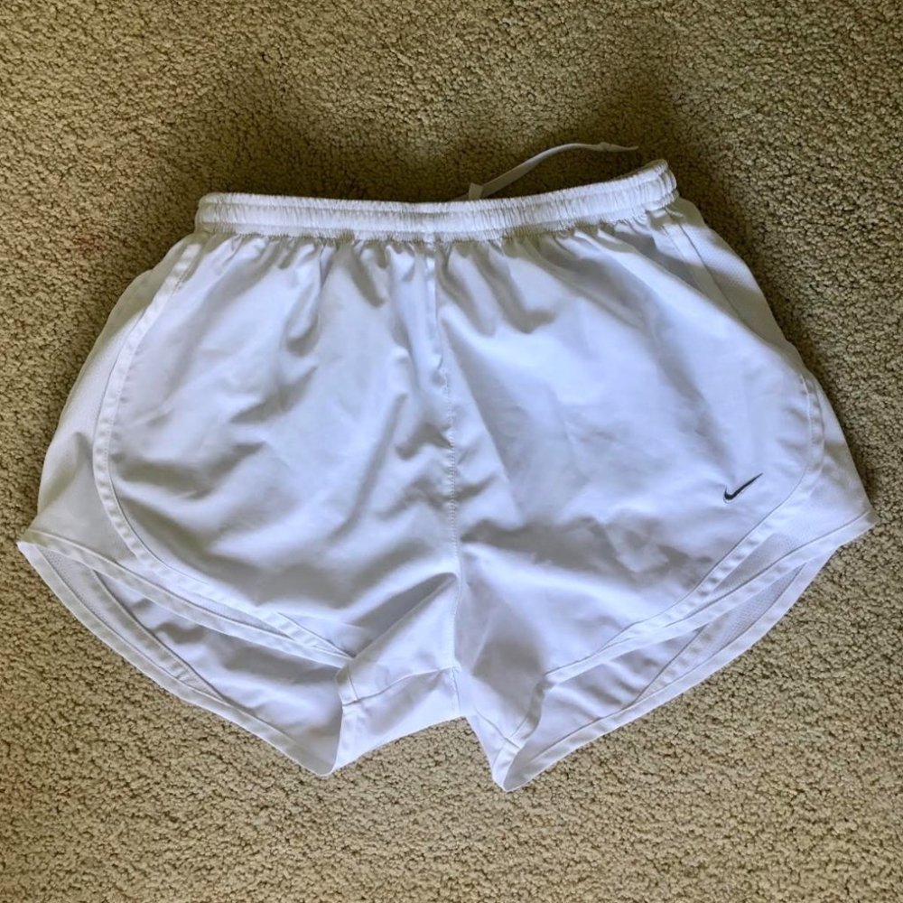 White Nike Tempo Shorts